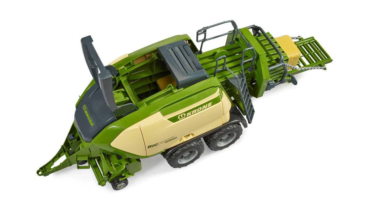 Krone BiG Pack 1290HDP VC with 2 block bales - Farm Toy