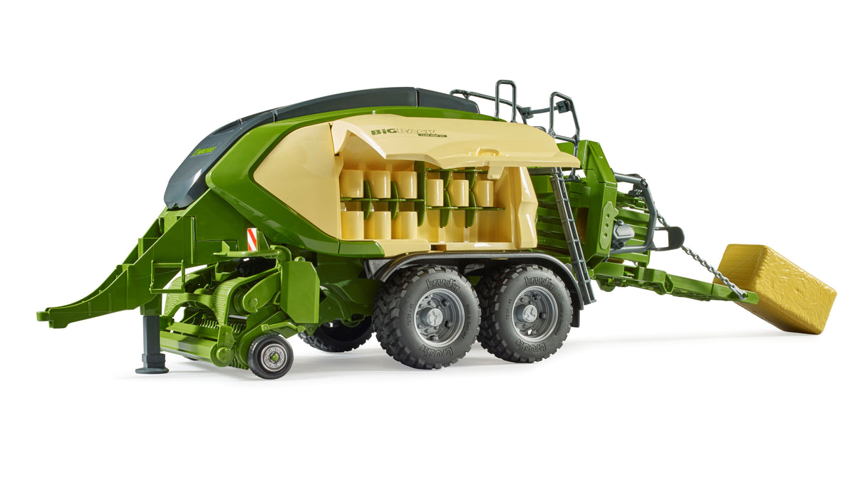 Krone BiG Pack 1290HDP VC with 2 block bales - Farm Toy