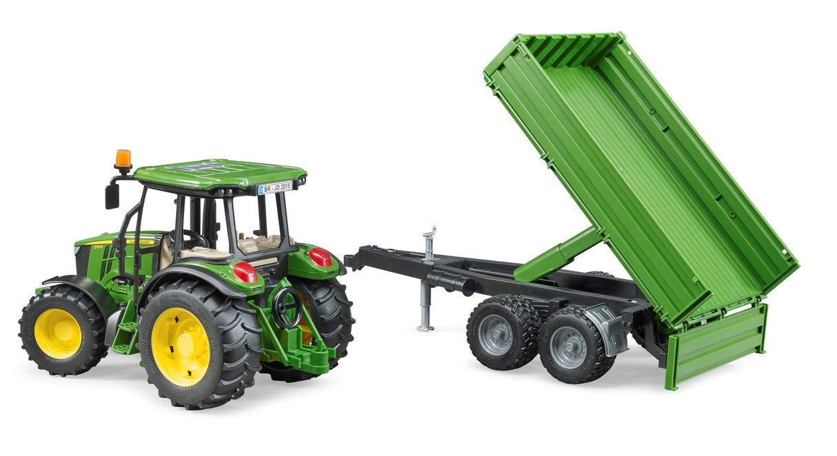 John Deere 5115 M with tipping trailer - Farm Toy