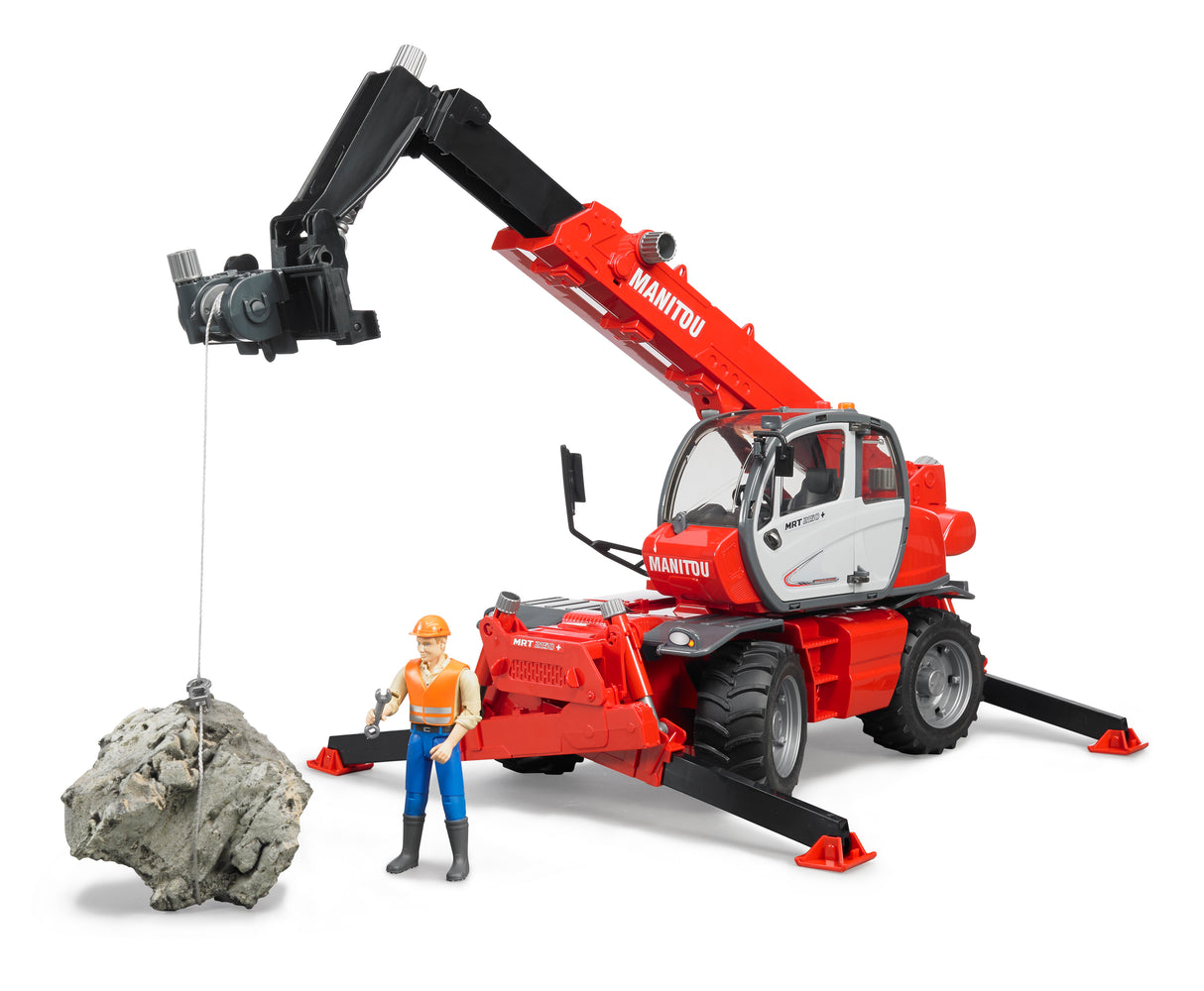 Manitou Telescopic Forklift MRT 2150 with accessories - Farm Toy