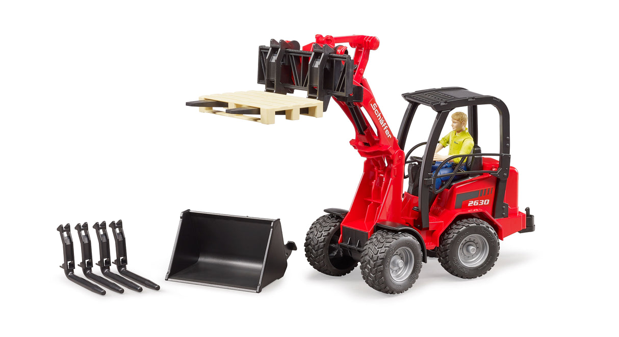 Schäffer Compact loader 2630 with figure and accessories - Farm Toy