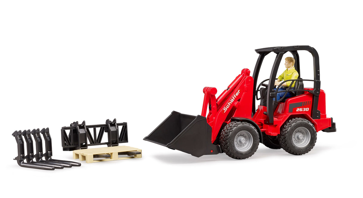Schäffer Compact loader 2630 with figure and accessories - Farm Toy
