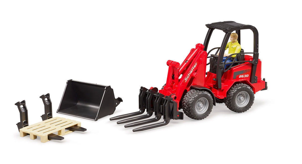 Schäffer Compact loader 2630 with figure and accessories - Farm Toy