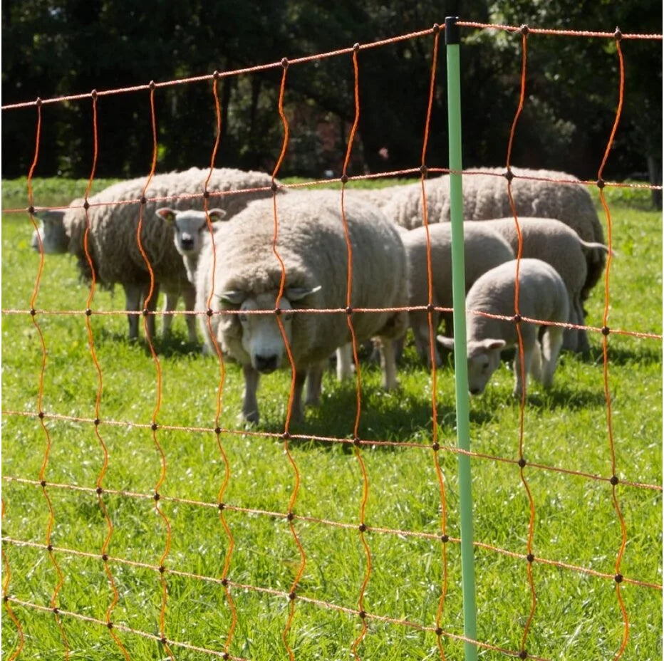 Gallagher Electric Fence Sheep Netting with Double Pin Posts | 90cm High x 50m Long