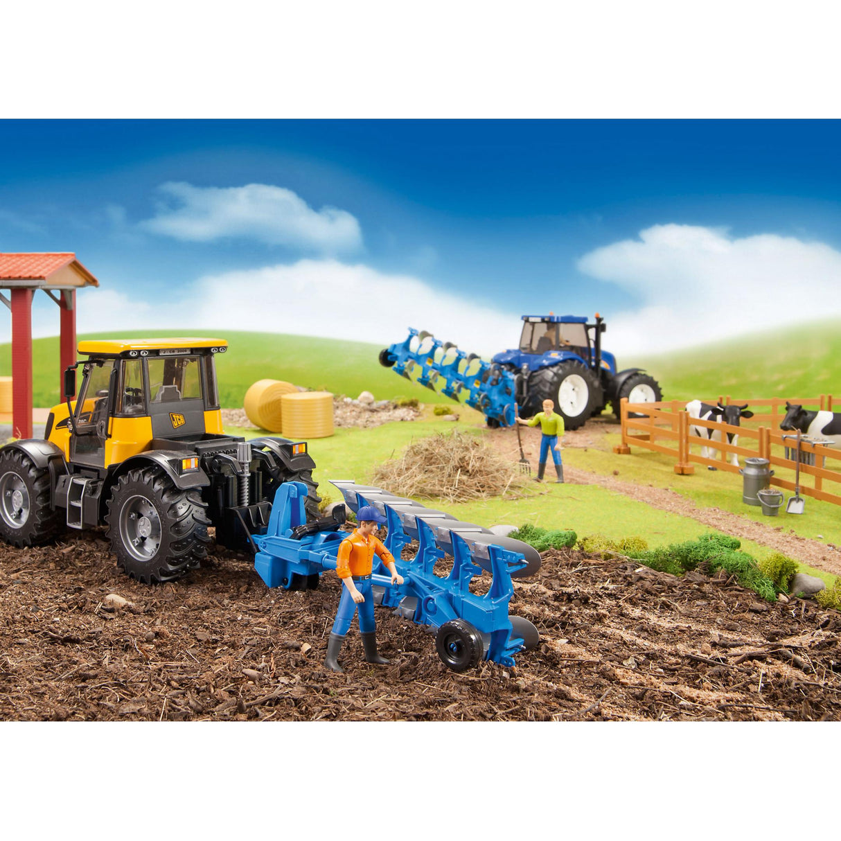Lemken Reversible Plough - Farm Toy