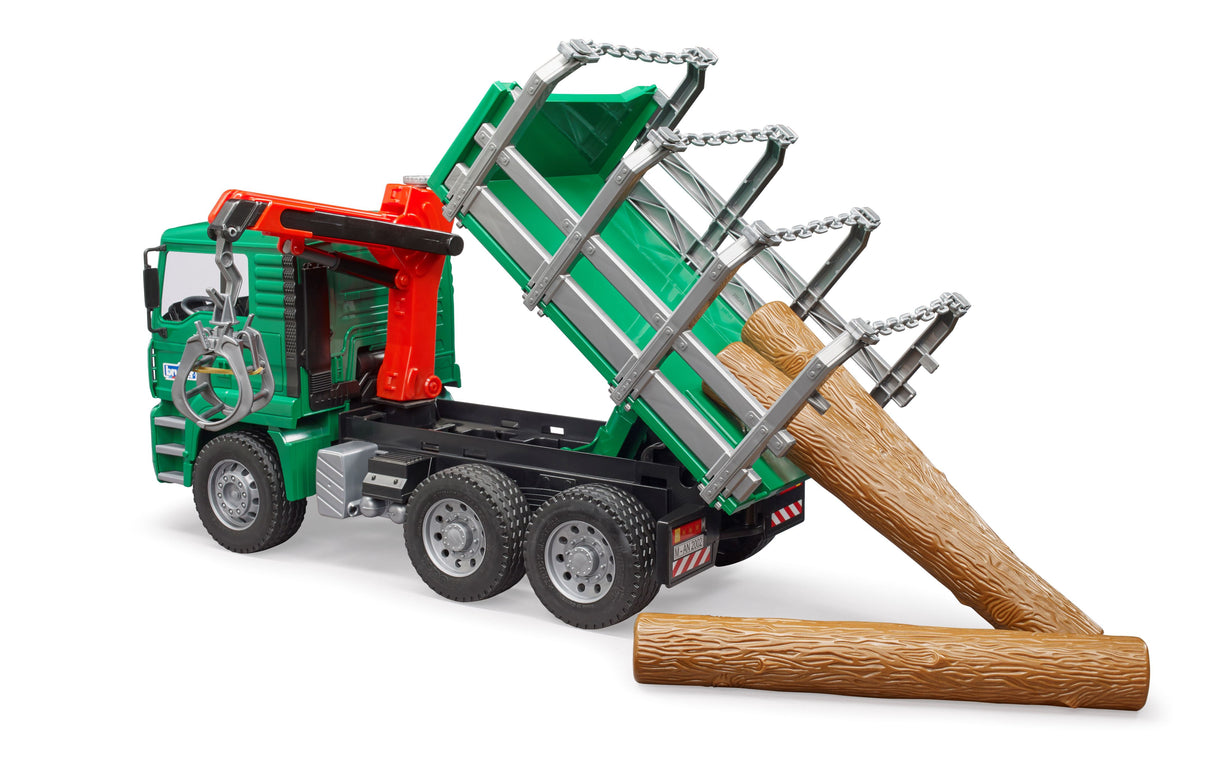 MAN Timber truck with loading crane - Farm Toy