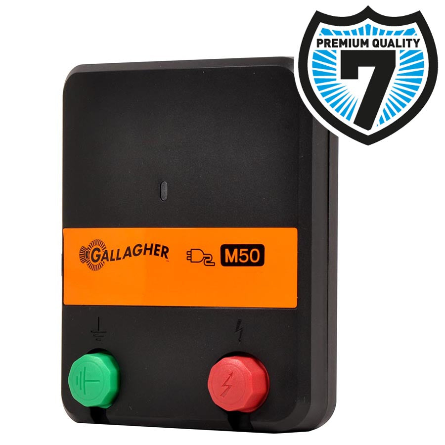 Gallagher M50 Mains Electric Fence Energiser - 230volt 0.5 joule | ST |