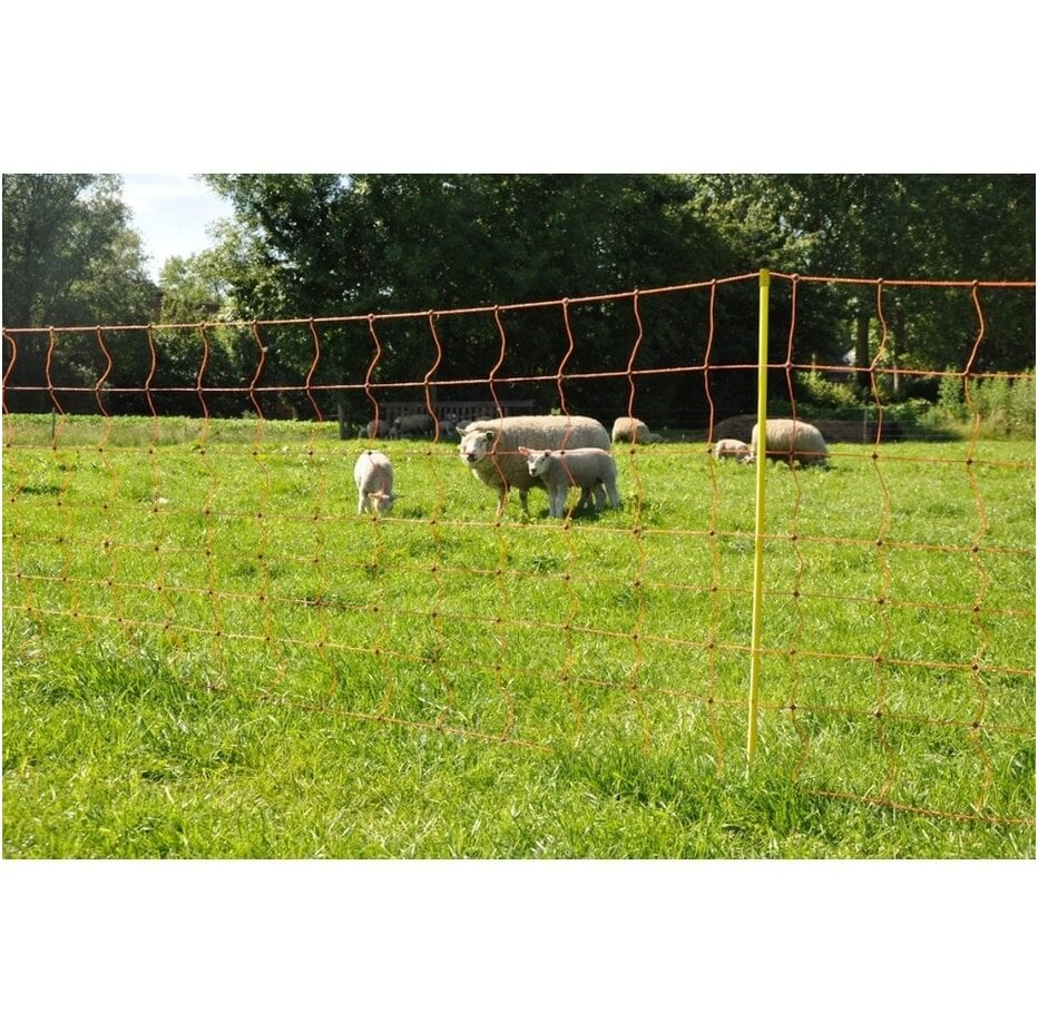 Gallagher Electric Fence Sheep Netting with Single Pin Posts | 90cm High x 50m Long