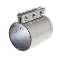 A metal joiner for an 115mm diameter bulk hopper fill pipe