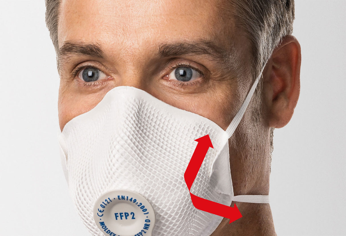 Moldex 2405 Dust Mask FFP2 - General Purpose Cupped Mask with Ventex Valve (20 pack)