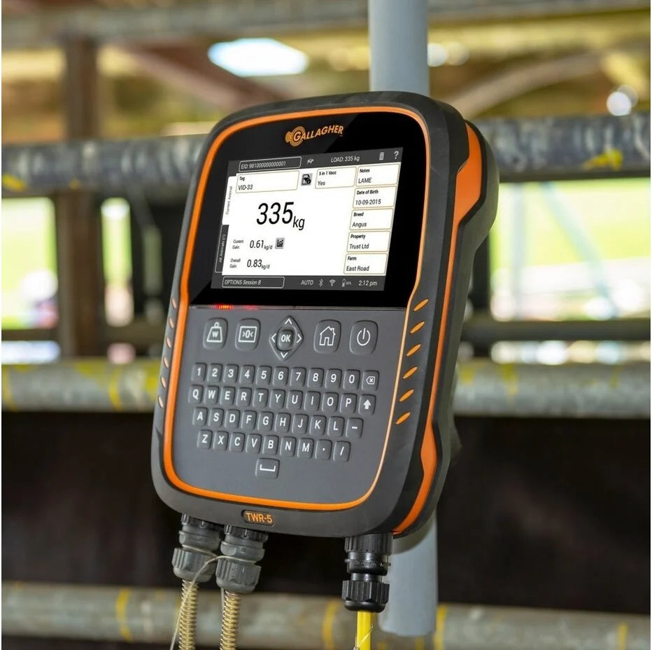 Gallagher TWR-5 Cattle & Sheep Weigh Scale and Data Collector with integrated EID Reader