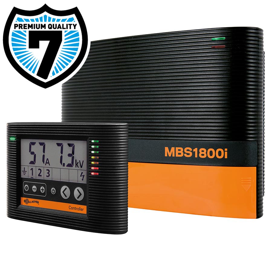 Gallagher MBS1800i Electric Fence energiser - Mains, Battery or Solar