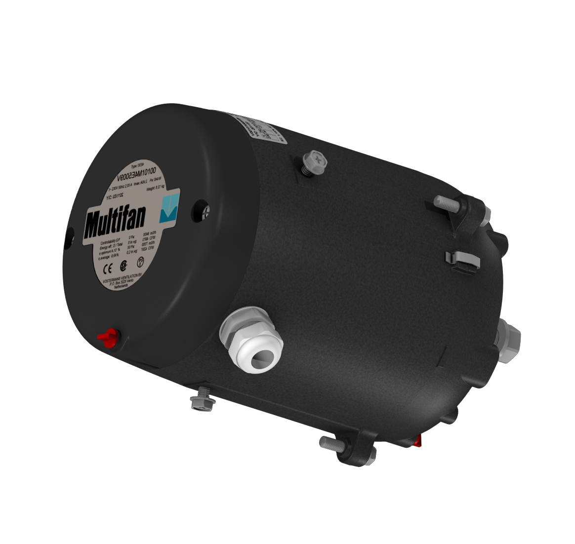 A single-phase motor for a Vostermans Multifan 350mm Panel fan