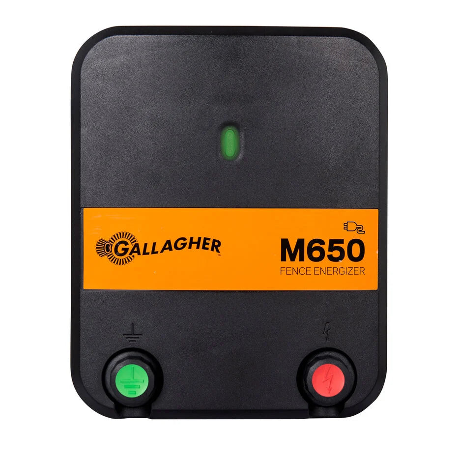 Gallagher M650 fence energizer on a white background