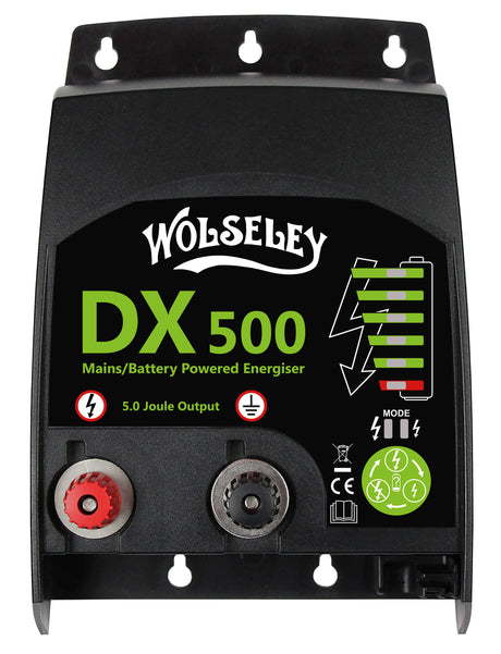 Wolseley DX 500 mains/battery powered energiser