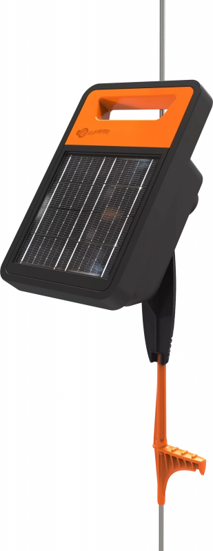 Solar powered electric fencer