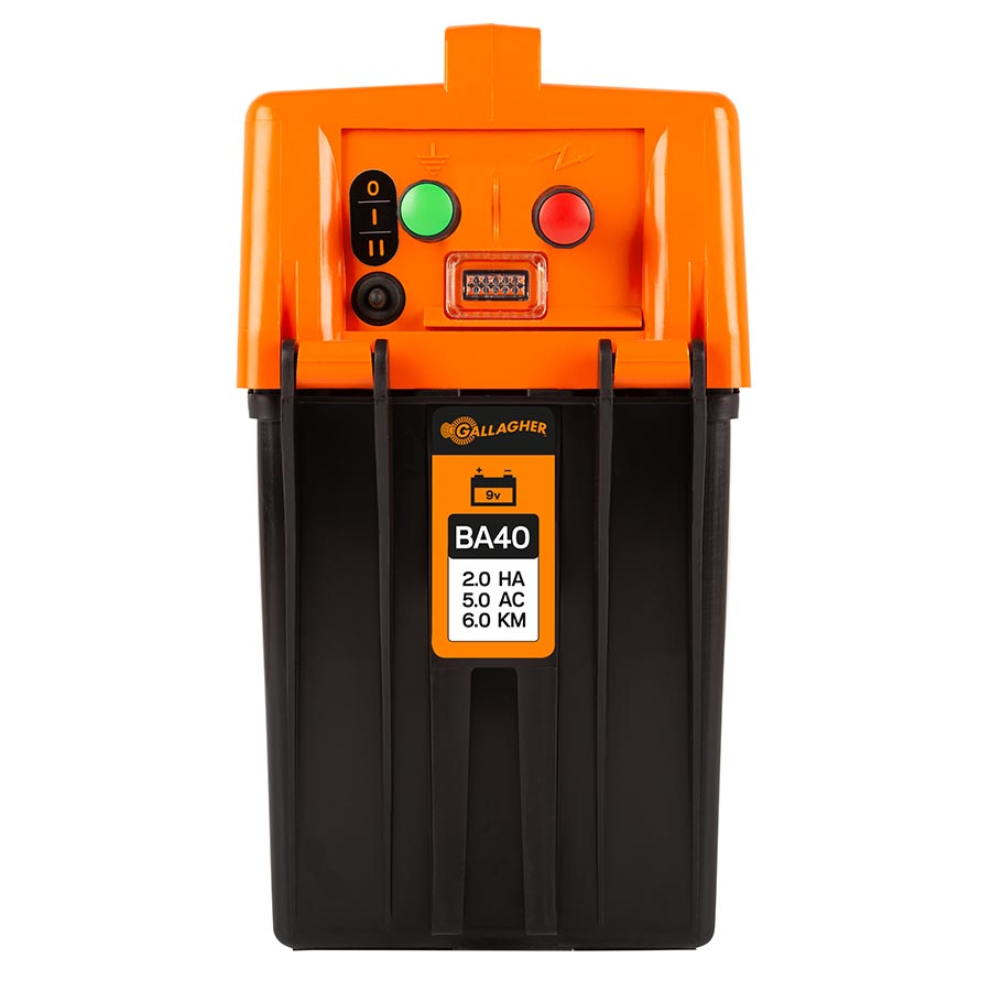 Gallagher BA40 9 or 12V battery Electric Fence energiser
