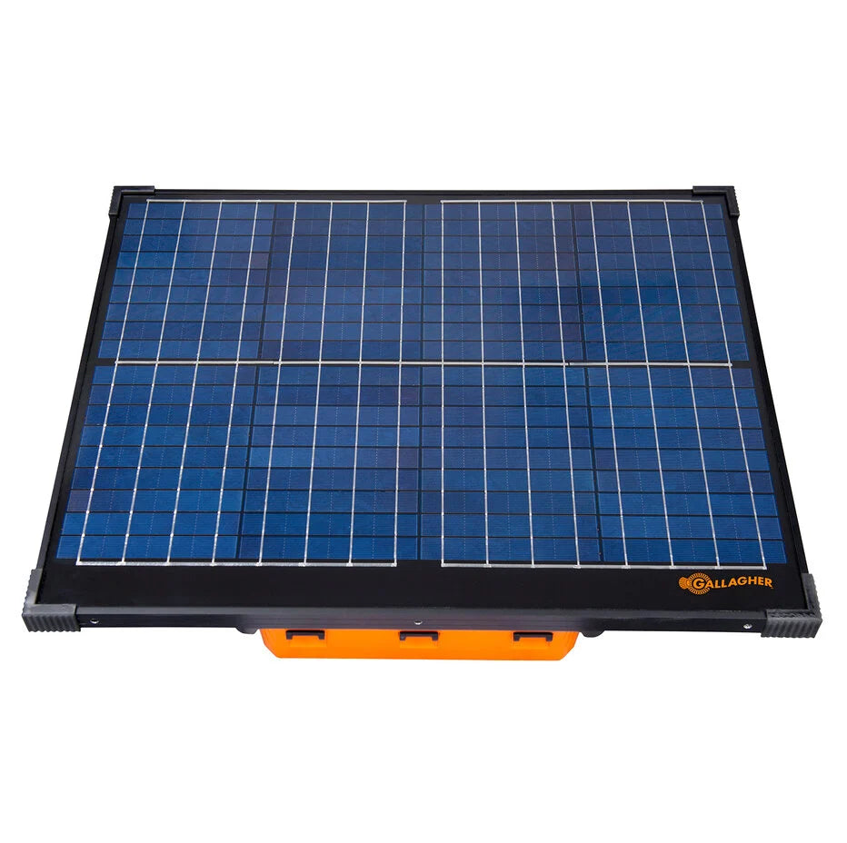 Gallagher S400 solar electric fence energiser incl. two 12 volt batteries