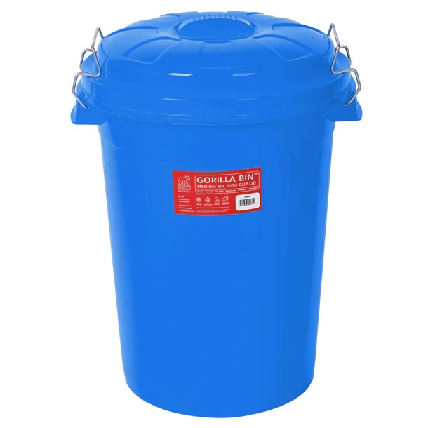 Gorilla Bins™ 50lt with clip tight lid