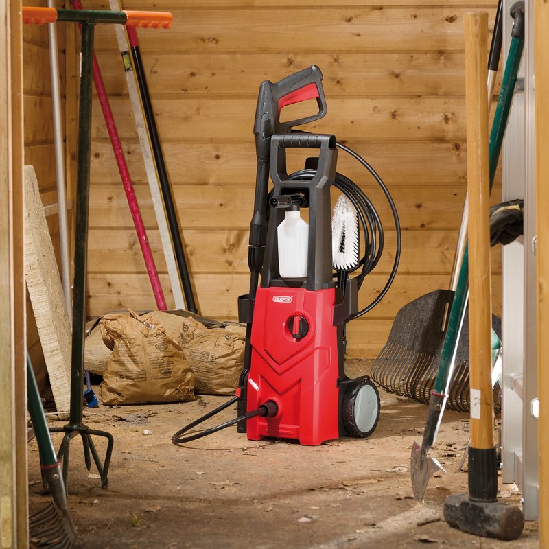 Draper 135bar Pressure Washer, 1.6kW