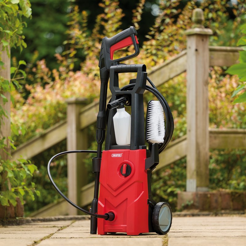 Draper 135bar Pressure Washer, 1.6kW