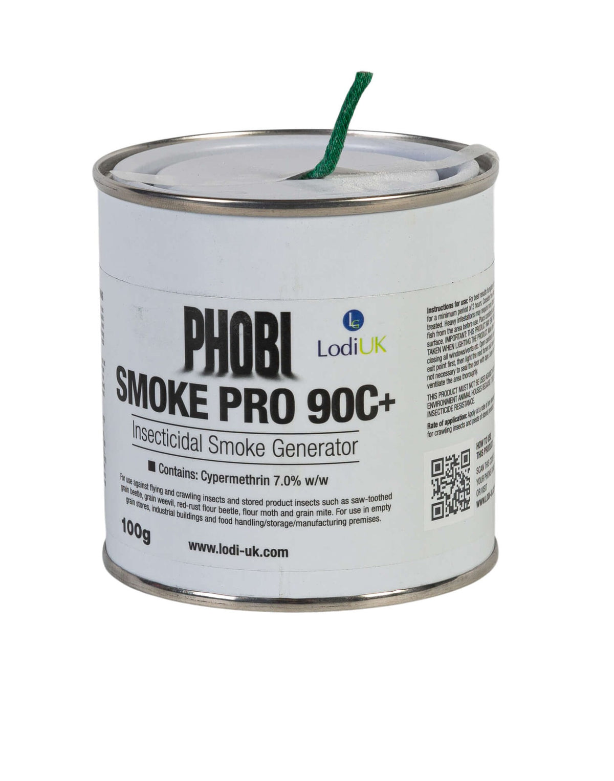 Lodi Phobi Smoke PRO 90C+ Stored Grain Protection for use against grain beetles, flour beetles and grain mites