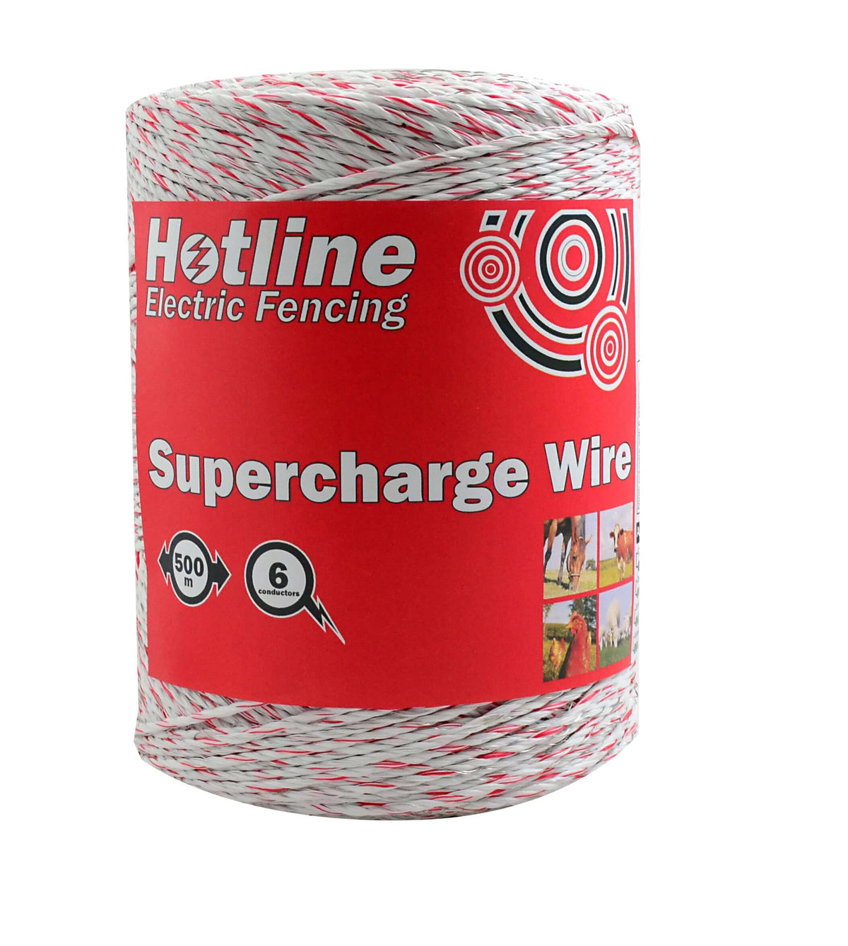 Hotline Supercharge 6 strand electric fence wire | 2 Roll sizes