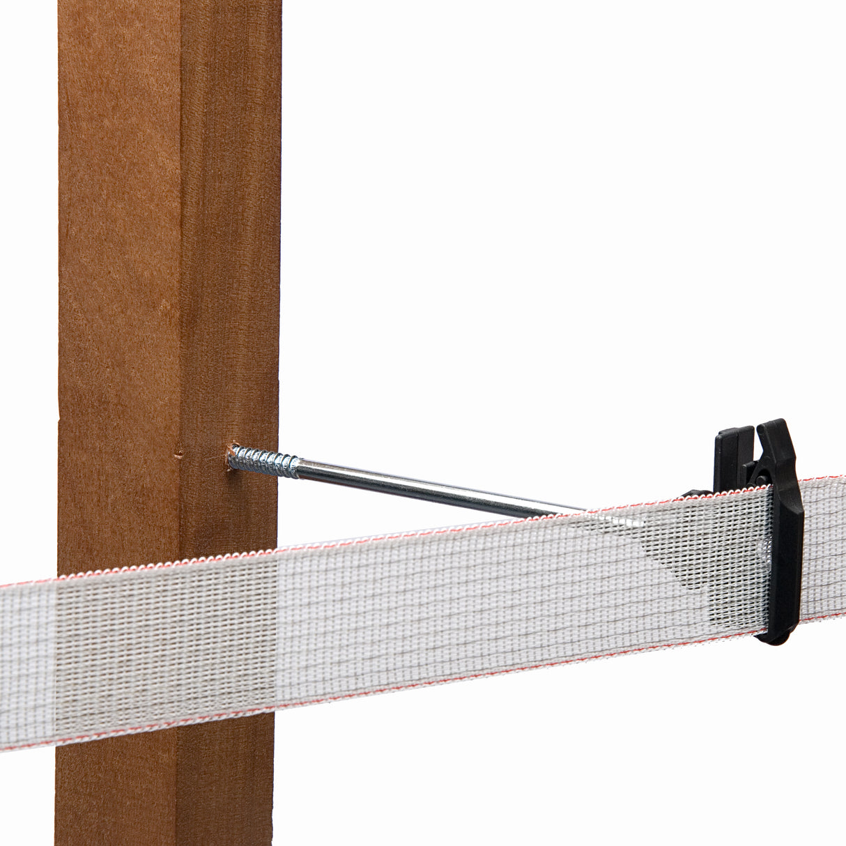 Hotline Premium Screw-in Tape Insulator with 150mm Off set and Overlock Mechanism for Electric Fence rope or tape up to 40mm