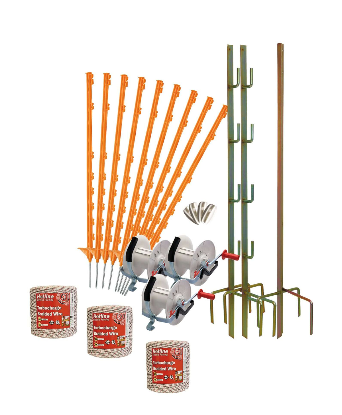 Hotline 3 reel electric fence kit for sheep