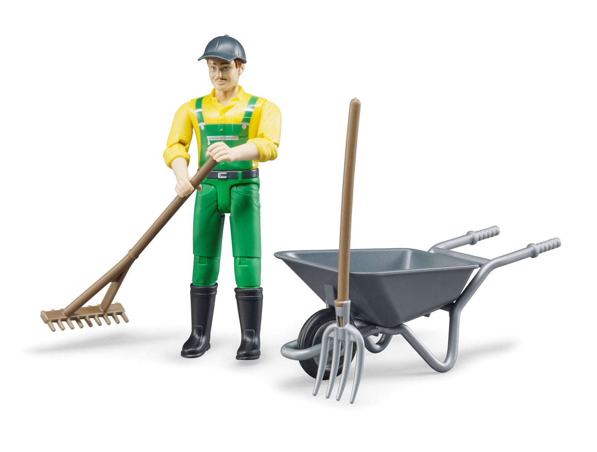 Figure set farmer with accessories - Farm Toy