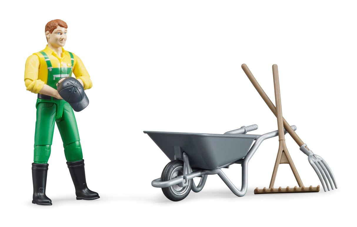 Figure set farmer with accessories - Farm Toy