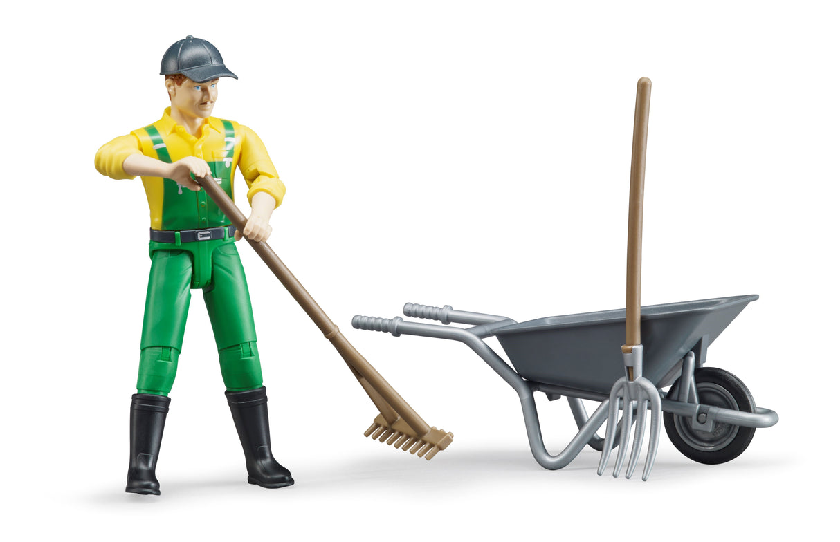Figure set farmer with accessories - Farm Toy