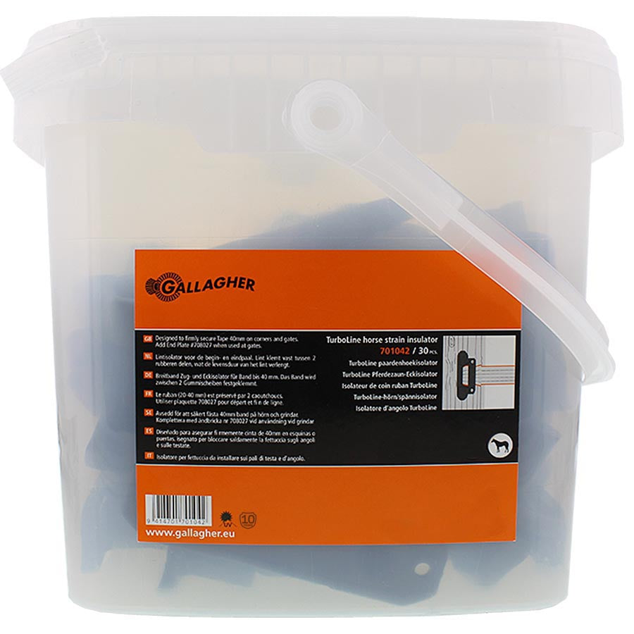 Gallagher Electric Fence TurboLine corner insulator for horses | Pack of 30