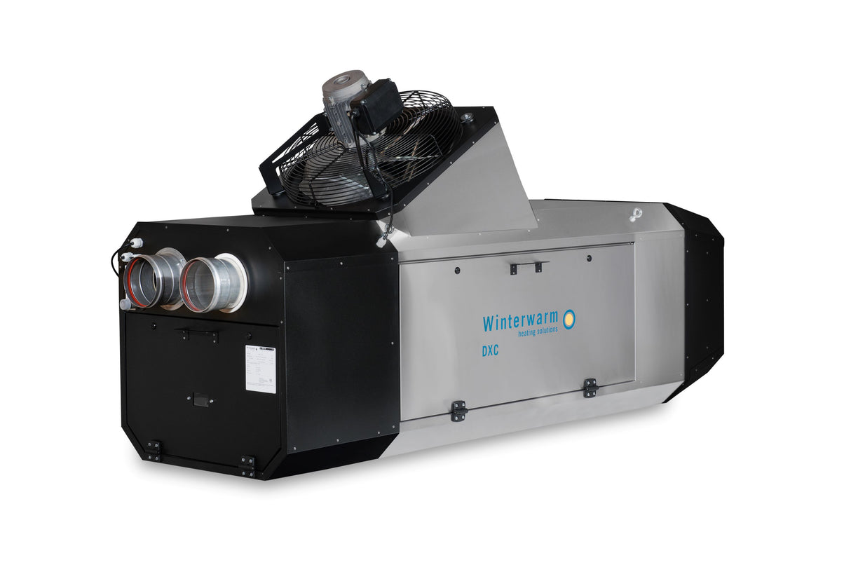 Winterwarm DXC 100 warm air heater specifically designed for poultry houses.