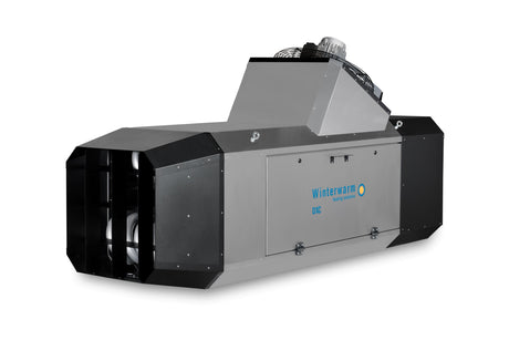 Winterwarm DXC 60 warm air heater specifically designed for poultry houses.