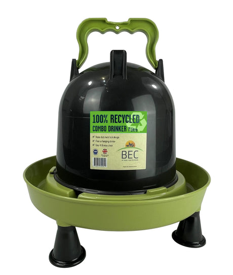 BEC 7lt Combo Drinker with Cover For Poultry & Game
