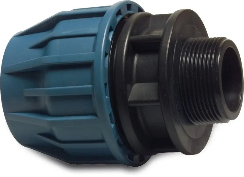 Compession male adaptor for joining to MDPE Pipe