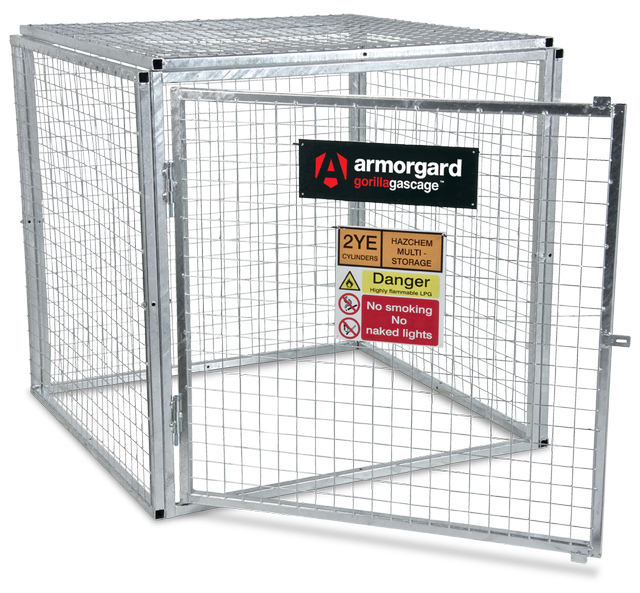Gorilla Gas Cage GGC4 galvanised security cage for storing gas cylinders