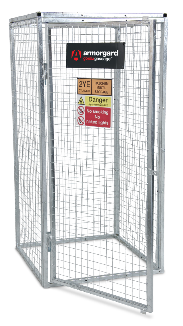 Gorilla Gas Cage GGC5 galvanised security cage for storing gas cylinders