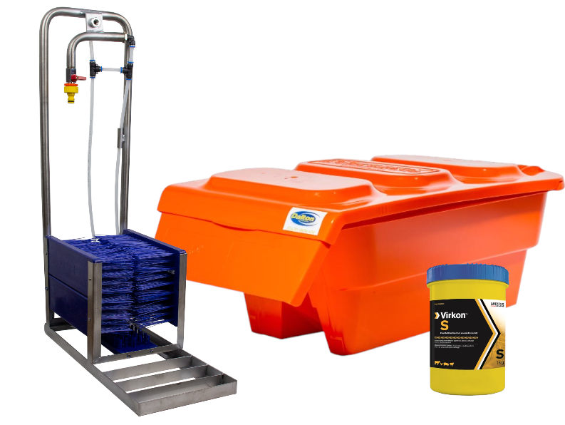 Boot Wash And Footcheck Disinfectant Bundle For Farms And Agriculture (FETF312 Grant Allowable)