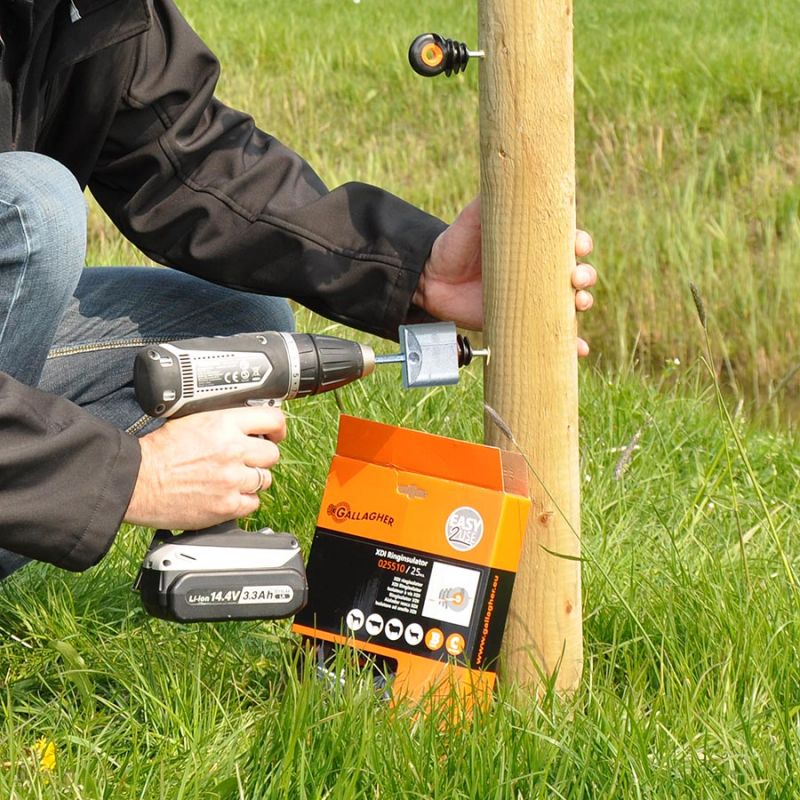 Gallagher XDI Screw-In Electric Fence Insulator | Tub of 250 | ST |