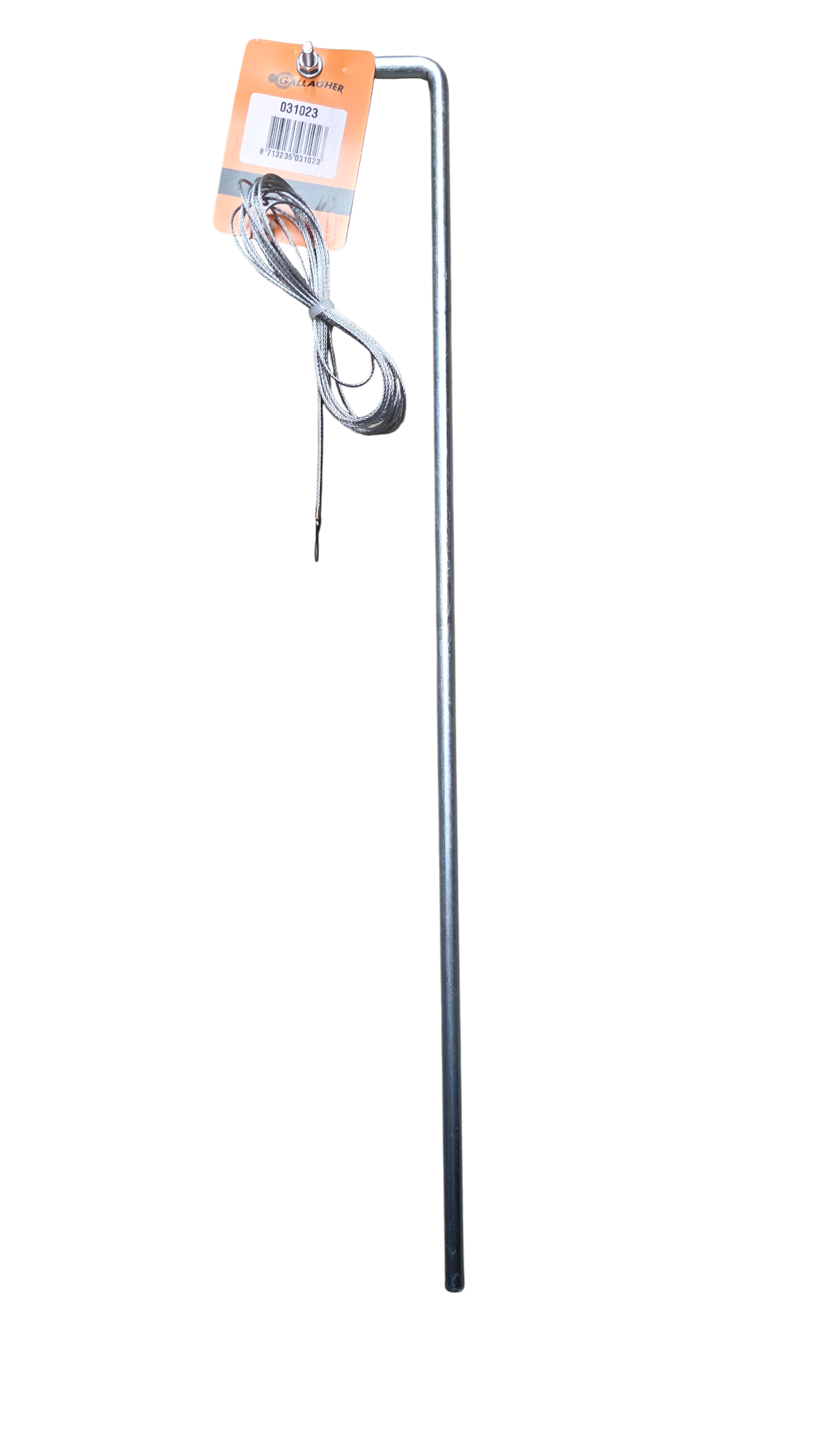 Gallagher Electric Fence Galvanised Earth Stake without Clamp - 0.5m - Single Stake inc 3.0m Cable | ST |
