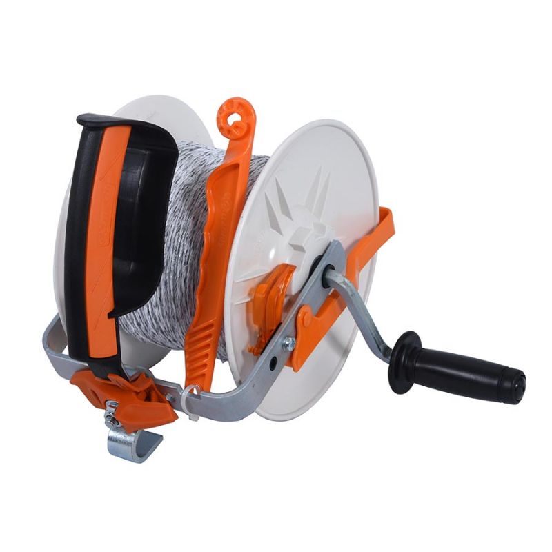 Gallagher polywire pre installed on a quality geared reel
