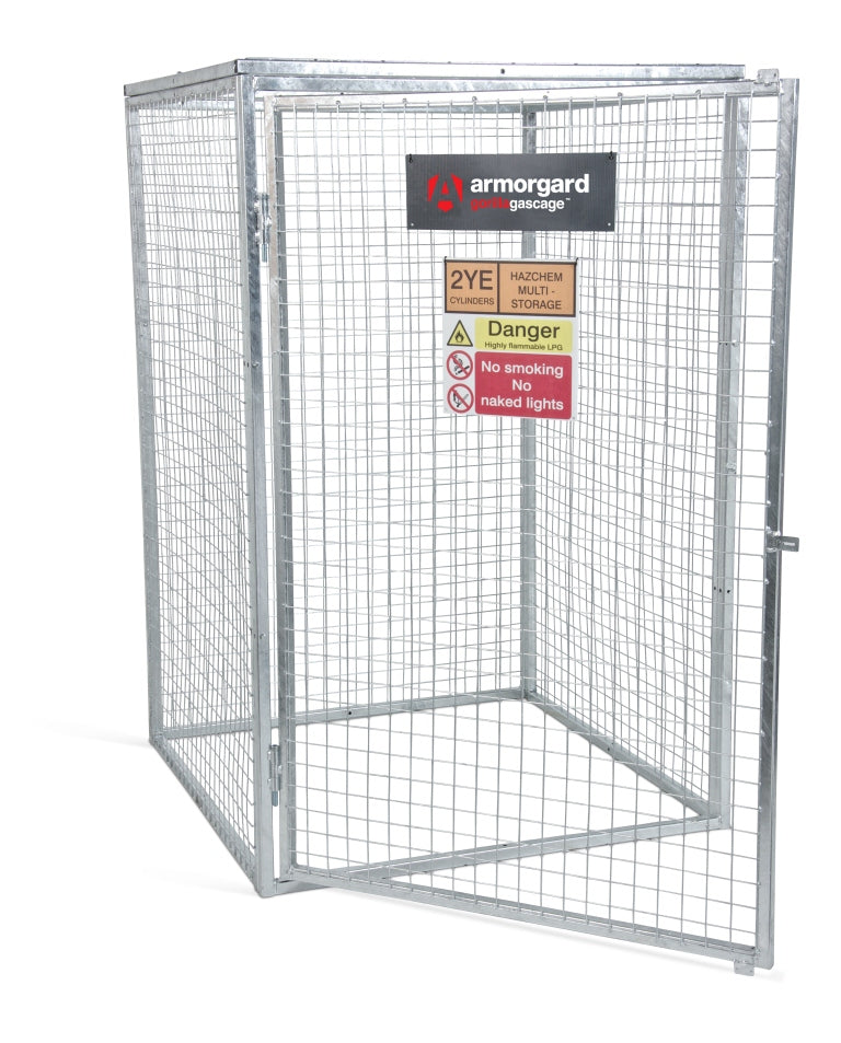 Gorilla Gas Cage GGC6 galvanised security cage specially designed for storing gas cylinders