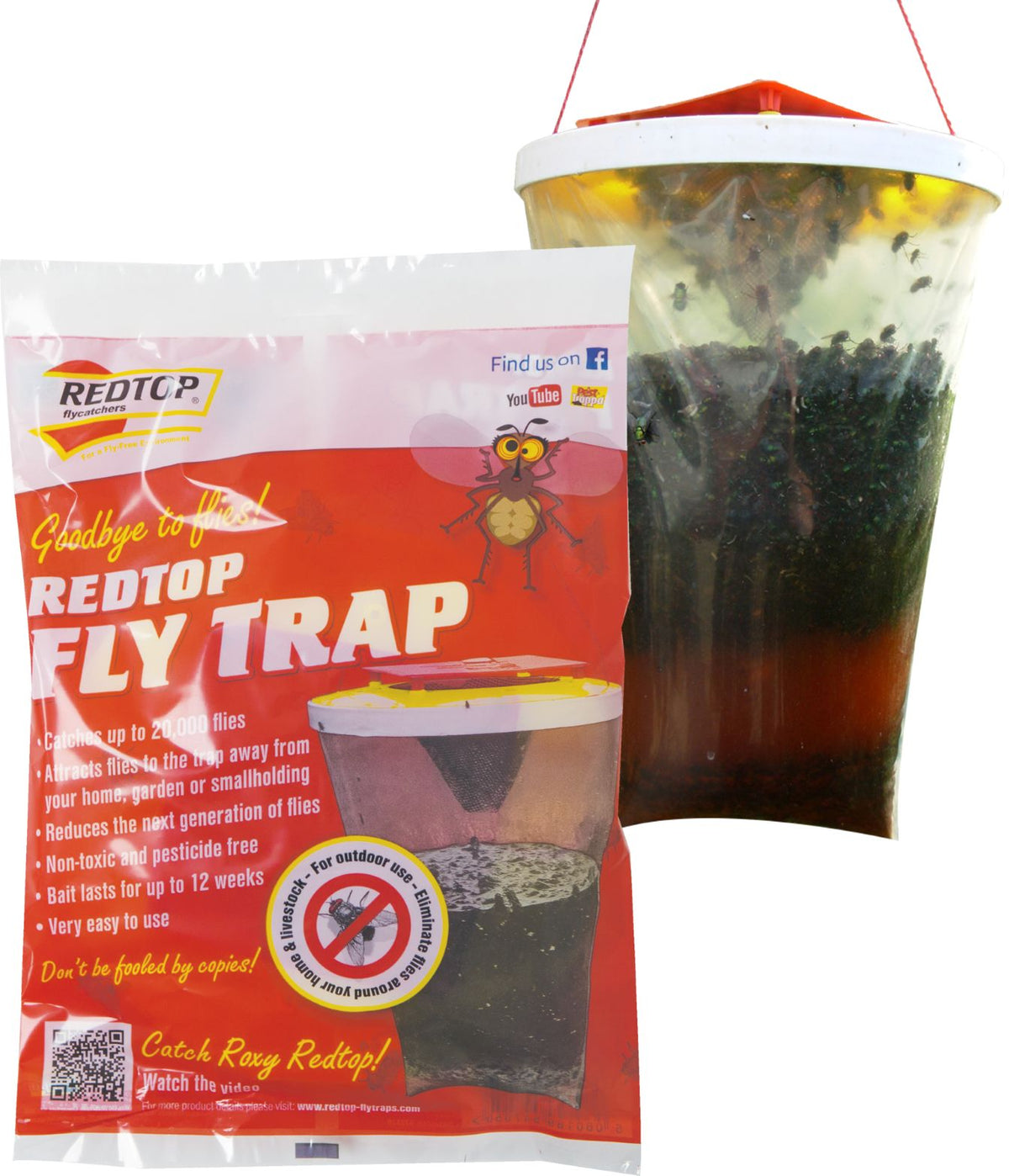 Red Top Fly Trap - Genuine - beware of imitations