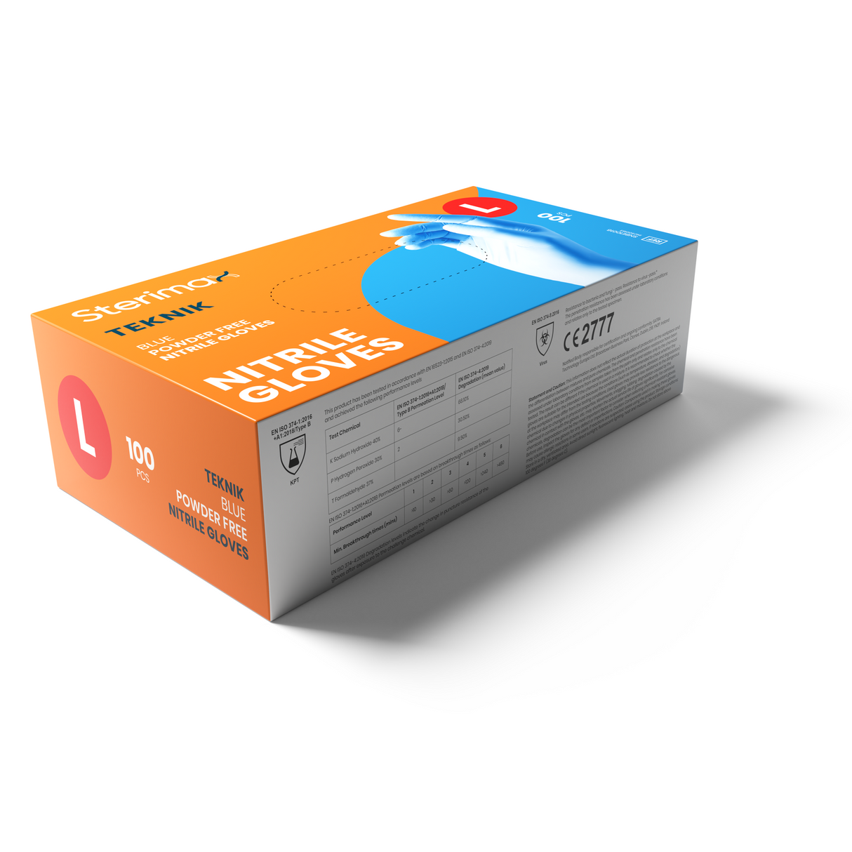 Box of SteriMax Teknik Nitrile Gloves