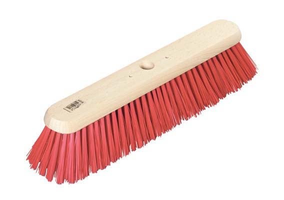 18" Medium Red PVC Platform Broom