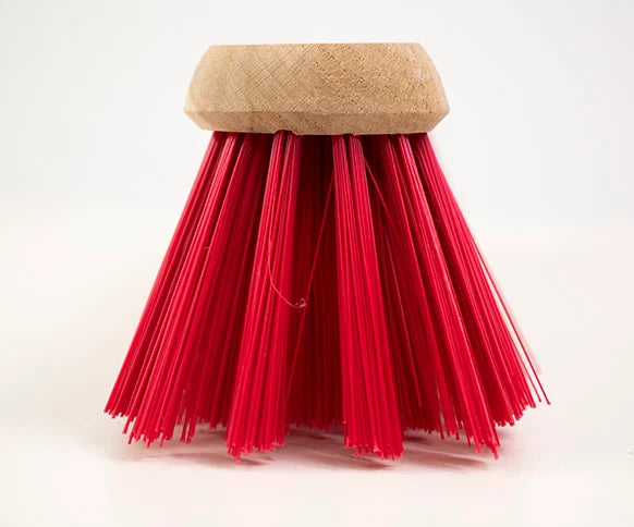 18" Medium Red PVC Platform Broom / Brush