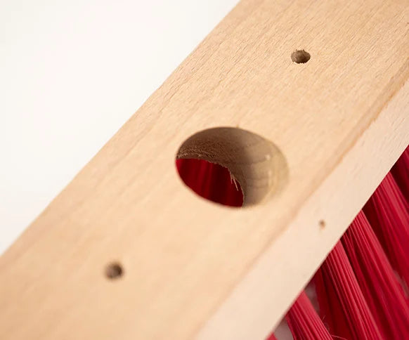 24" Medium Red PVC Platform Broom / Brush