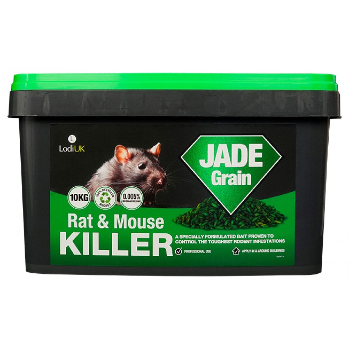 Jade Grain - Bromadiolone - Rat & Mouse Killer - 10kg - Professional Use Only